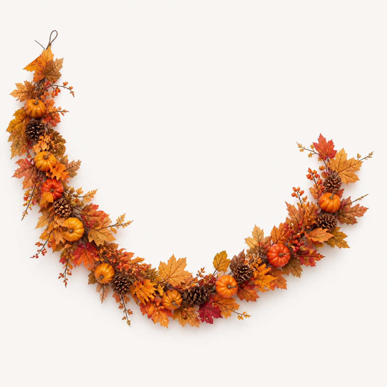Celebrations 9-foot unlit fall harvest garland