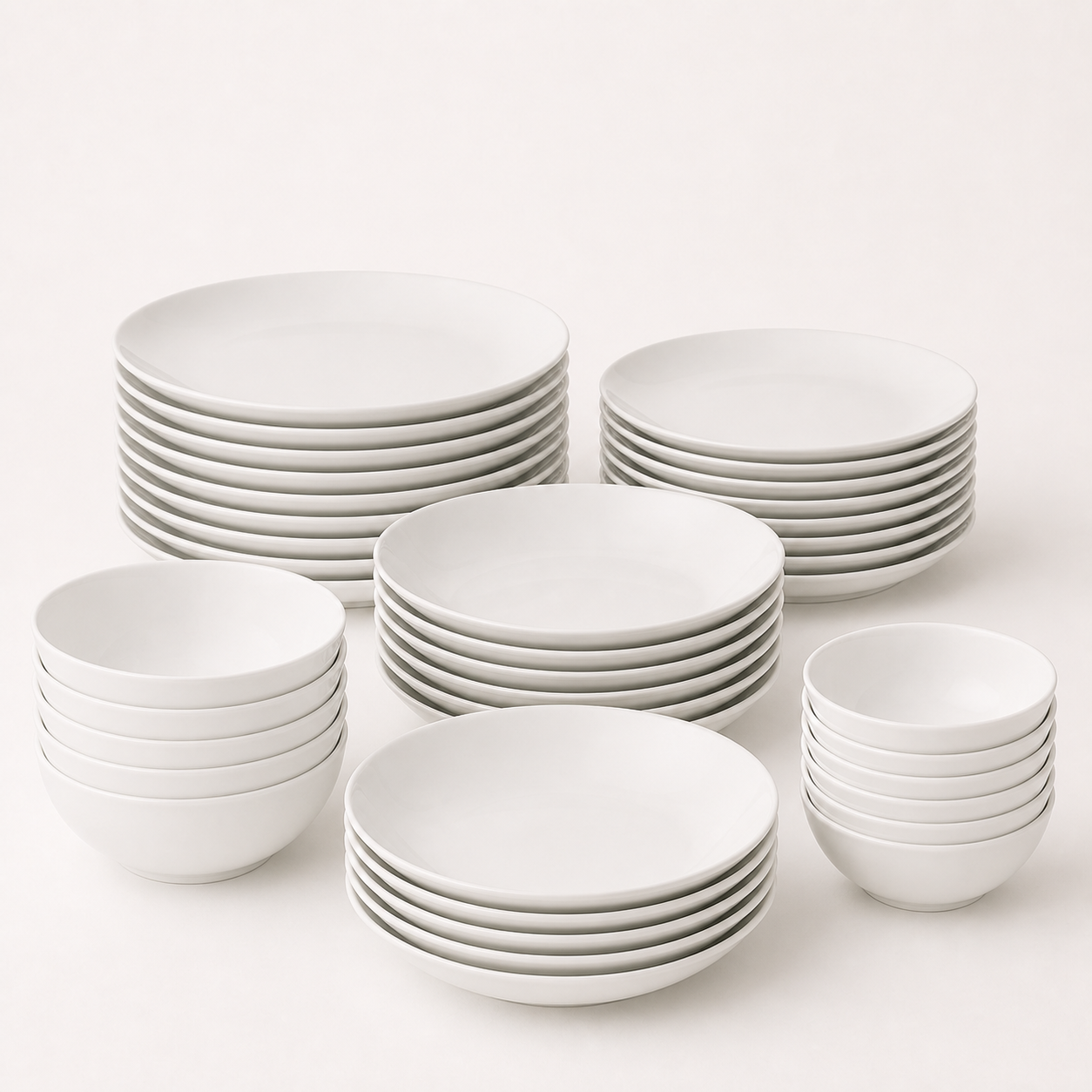 Mikasa Samantha 40-piece white bone china dinnerware set