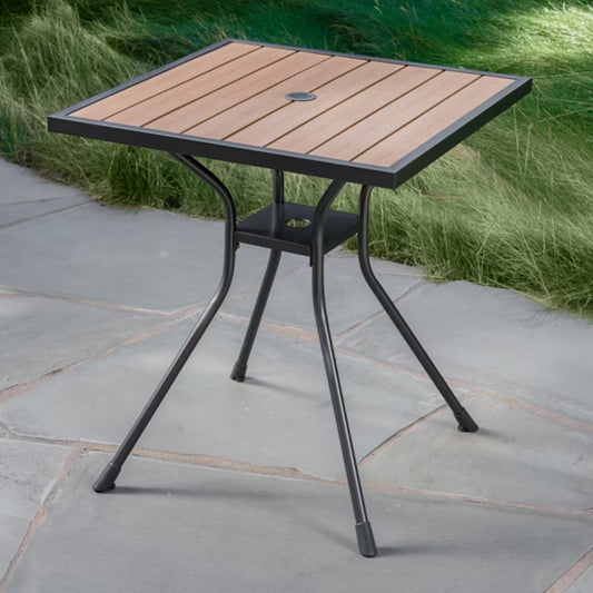 SunVilla Newport Commercial Bistro Table, 34"L x 34"W x 28.7"H, Faux Wood